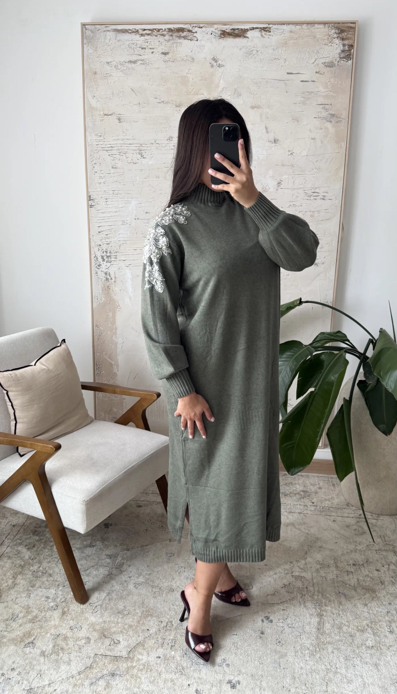 Vestido perlas Inés