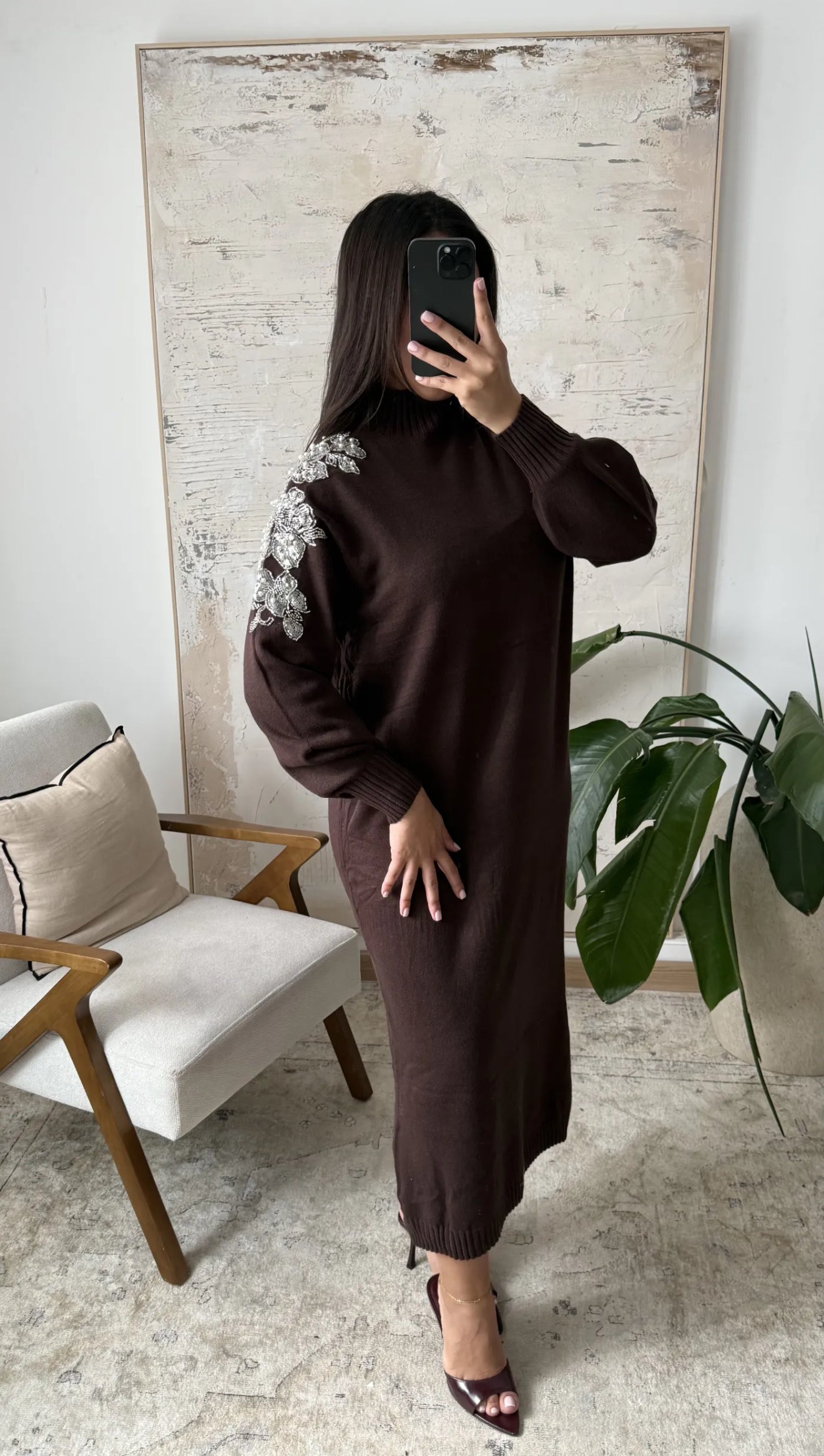 Vestido perlas Inés