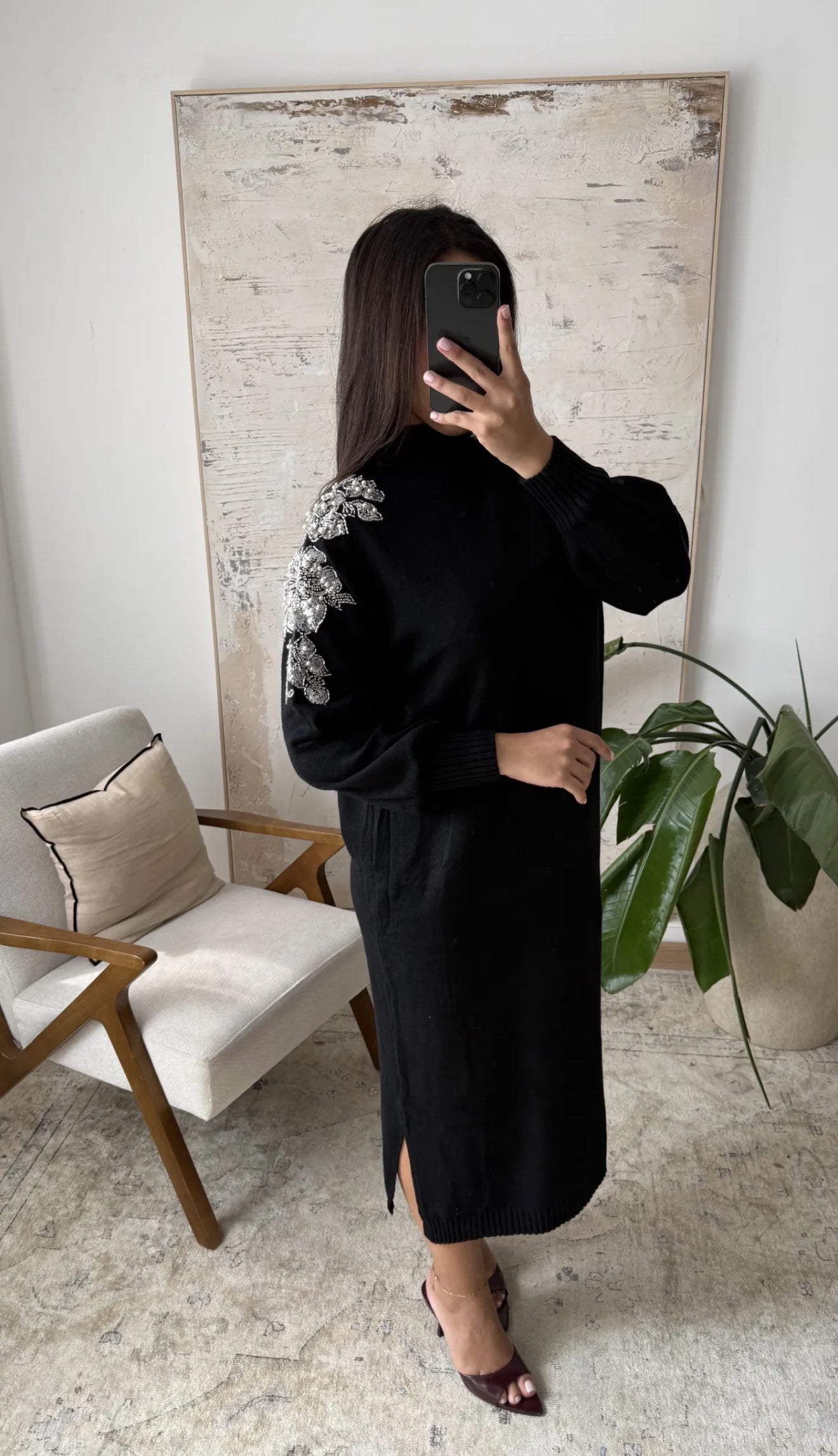 Vestido perlas Inés