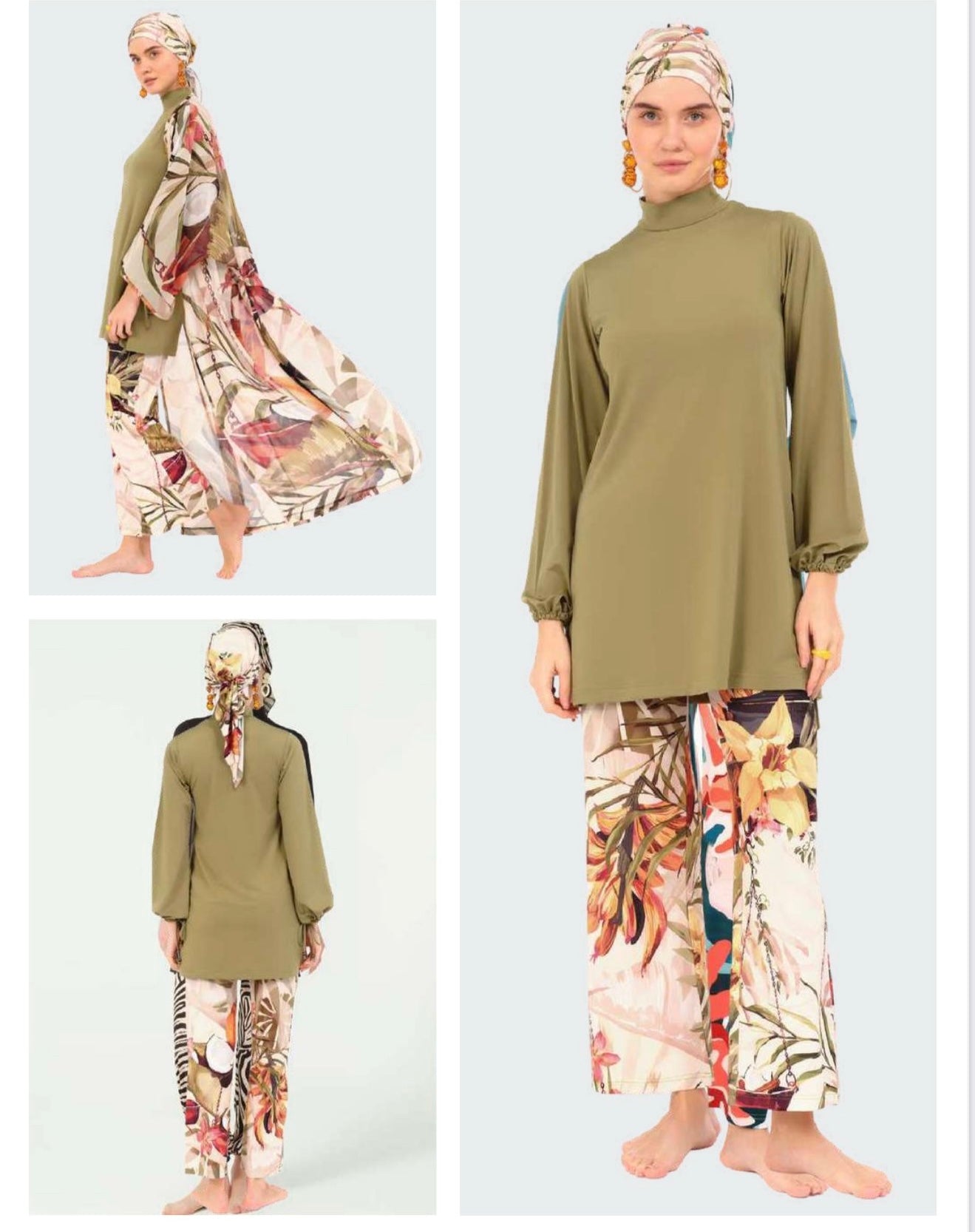 Burkini Tesse 4 piezas Modelo Mawar✨
