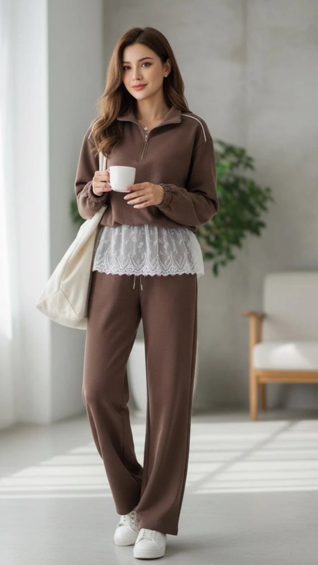 Chandal faldón encaje Luissa