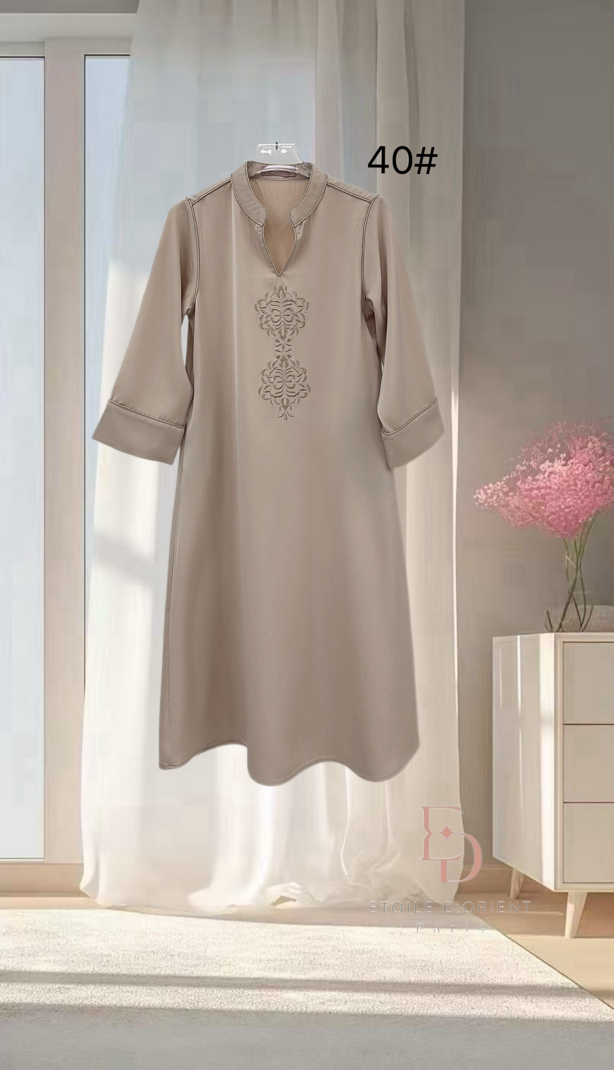 Abaya niña bordada Nihal✨