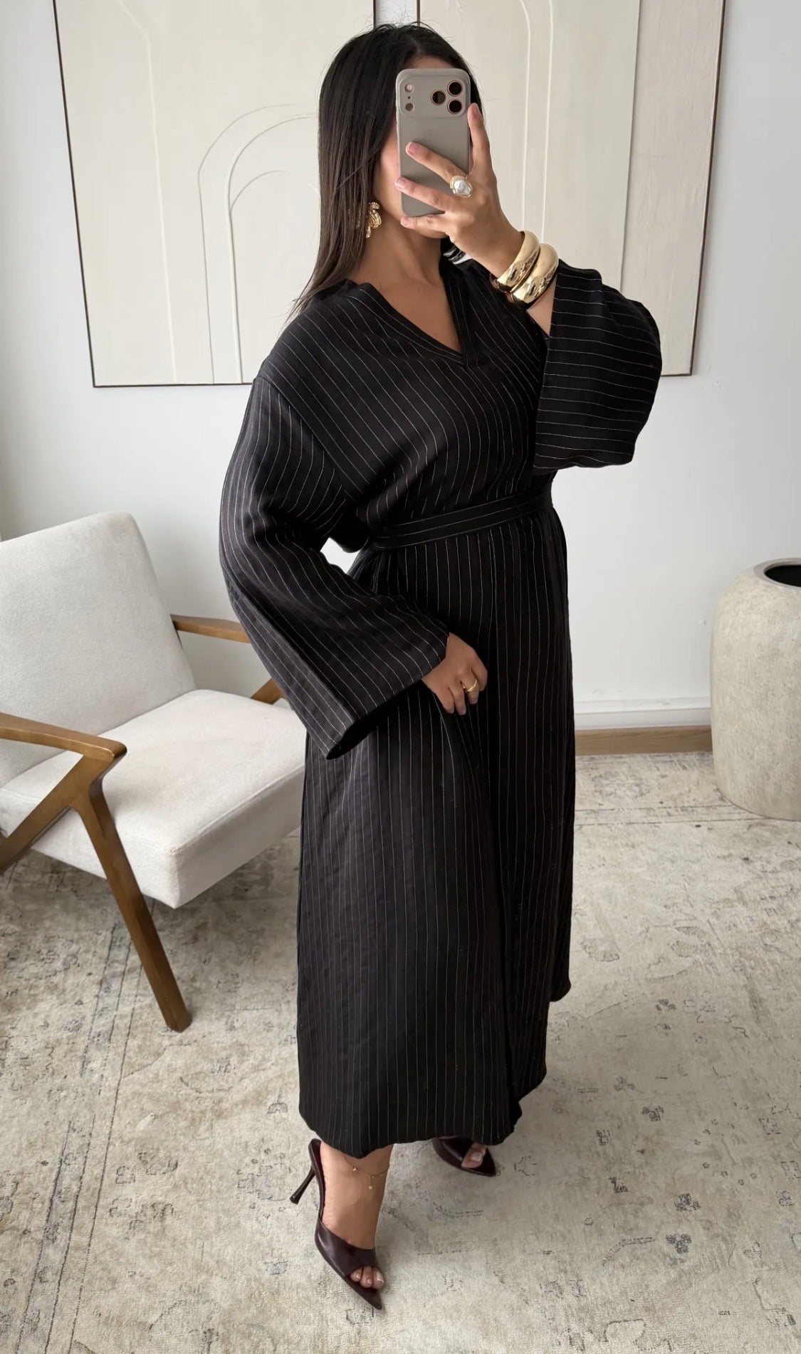 Vestido lino cinturón🌼colección Primavera