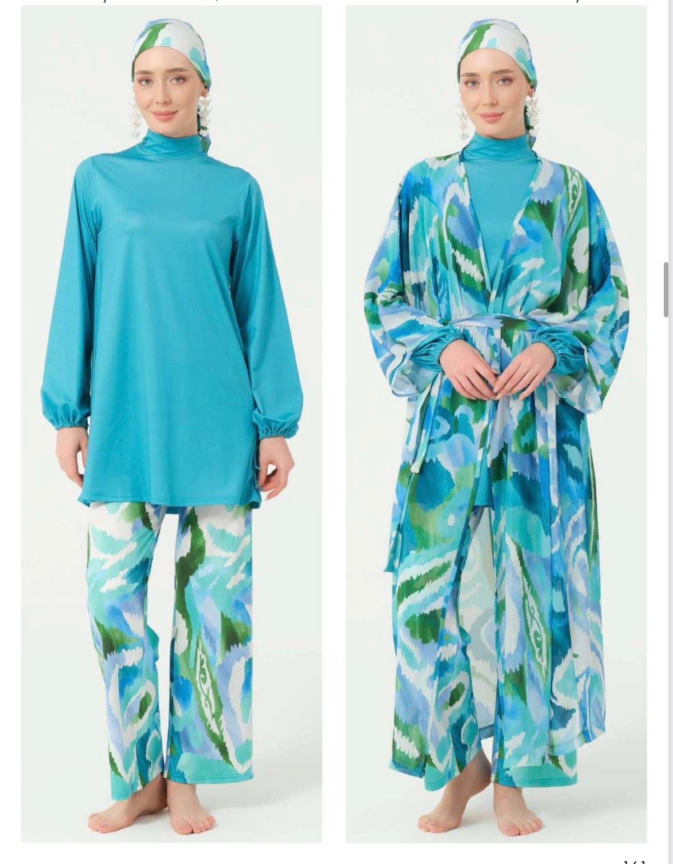 Burkini Tesse 4 piezas  ocean Flow🌊