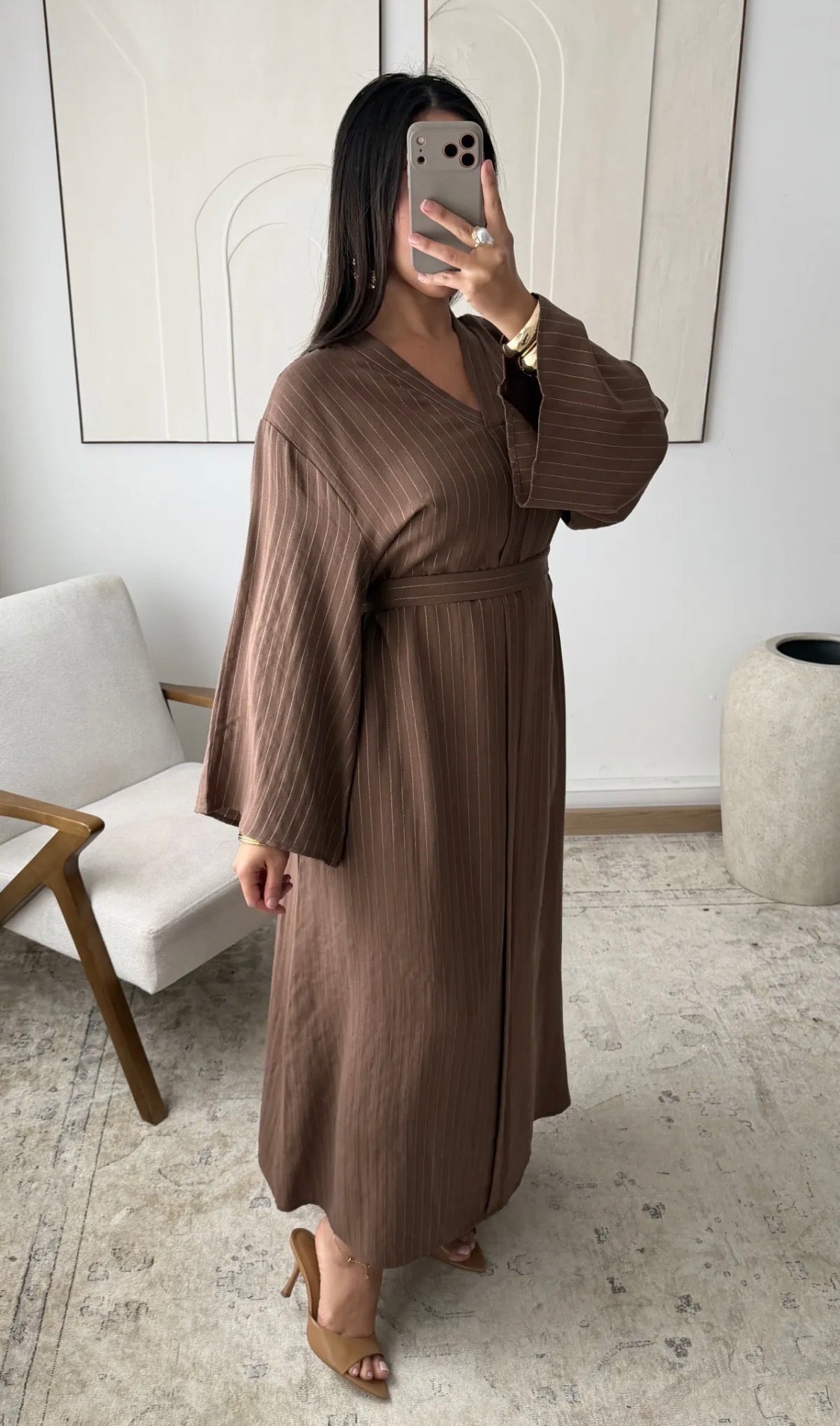 Vestido lino cinturón🌼colección Primavera