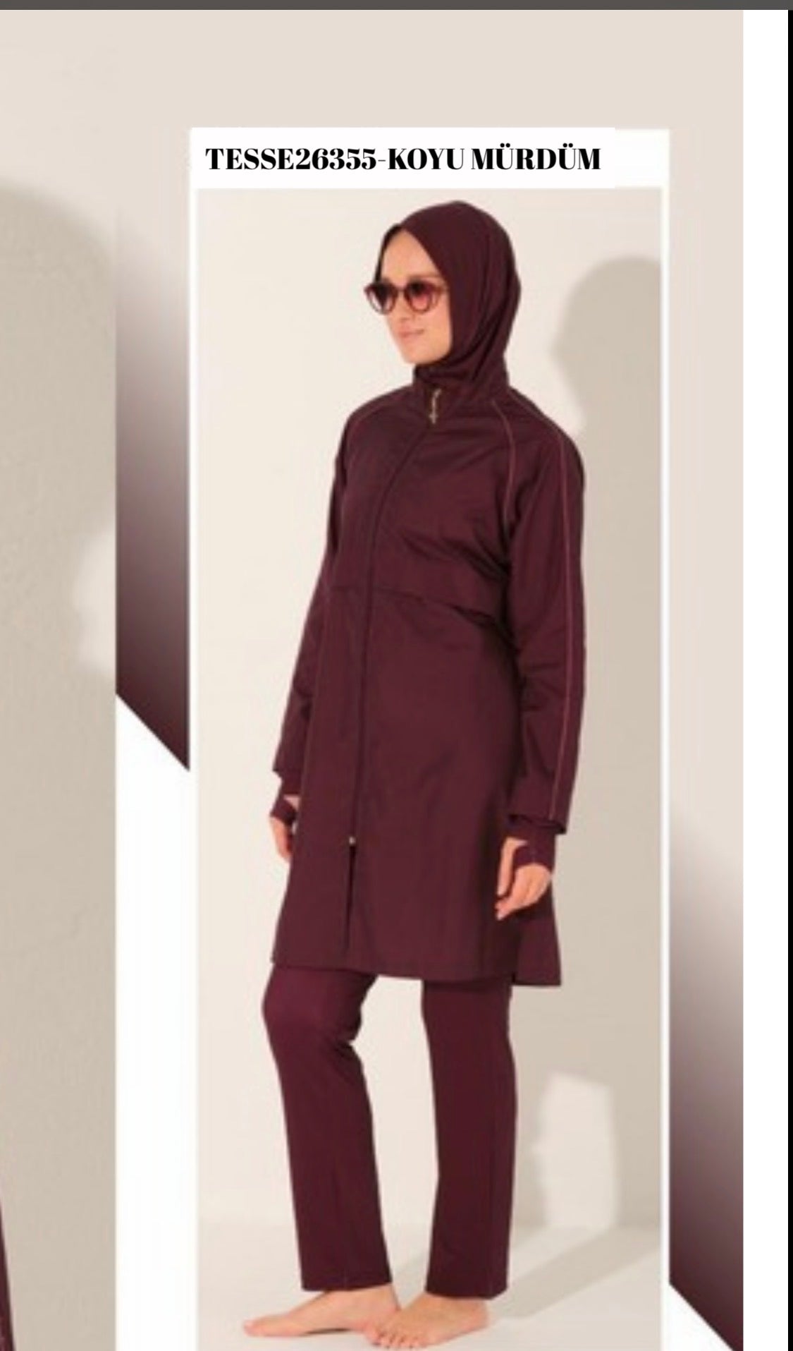 🍷 Burkini Essential Plum – Alonys Tessé