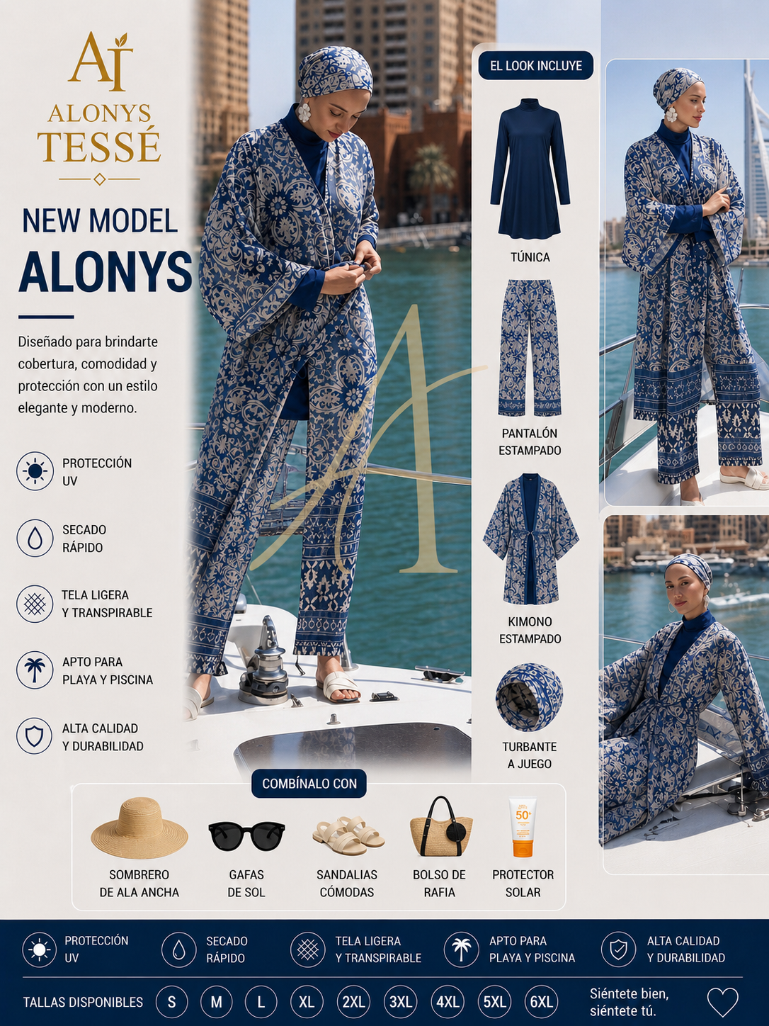 Maxi Burkini Tesse colección 2026