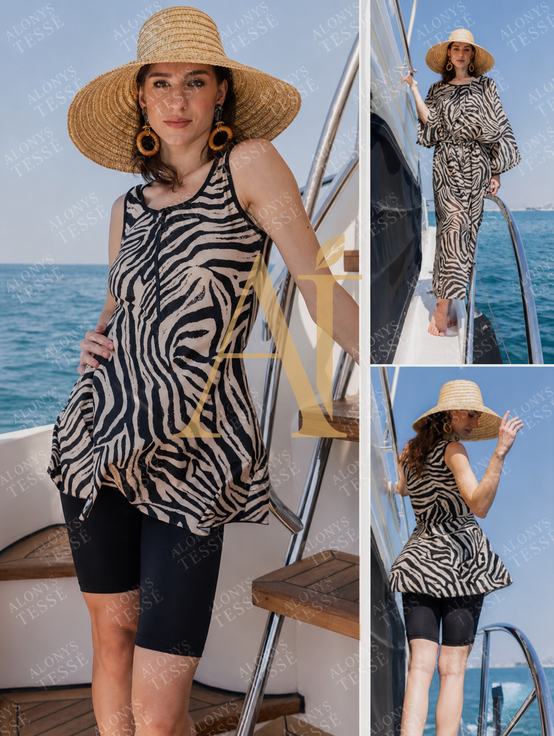 Burkini corto KENIA Tesse by Alonys 🦓+kimono