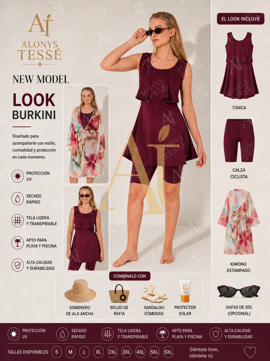 Traje de baño modesto ideal jovenes y recién llegadas al club burkifans