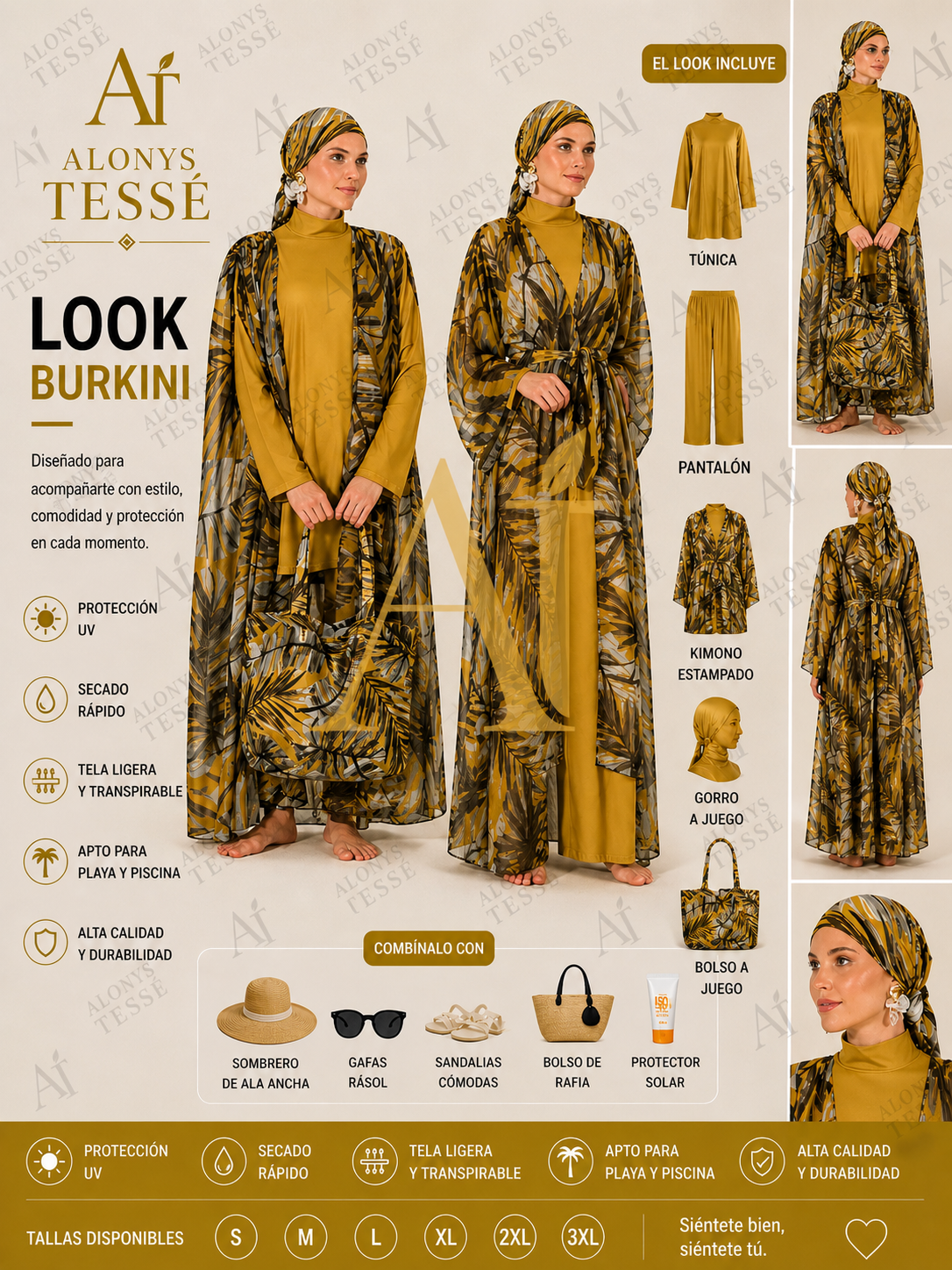 Burkini Golden Palm TESSE