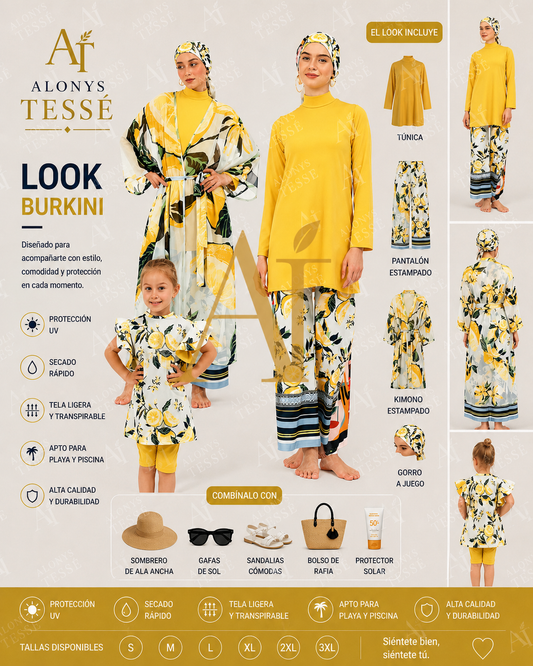 Burkini Tesse modelo 🍋
