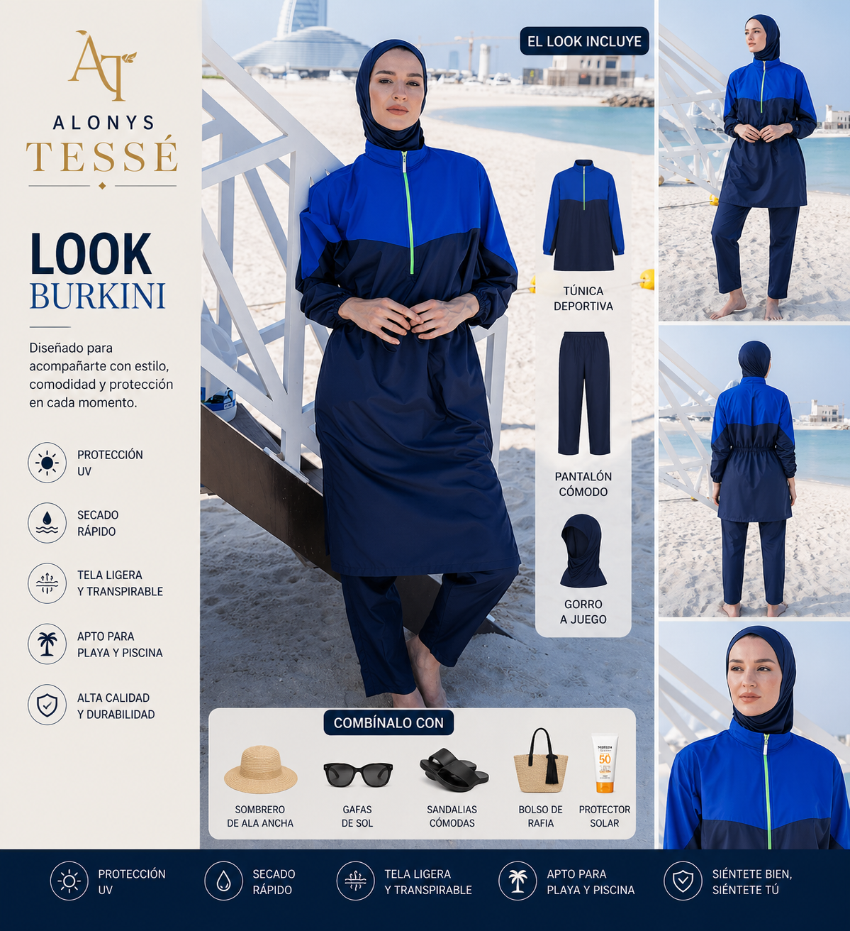 Burkini Tesse By Alonys modelo Dalya✨