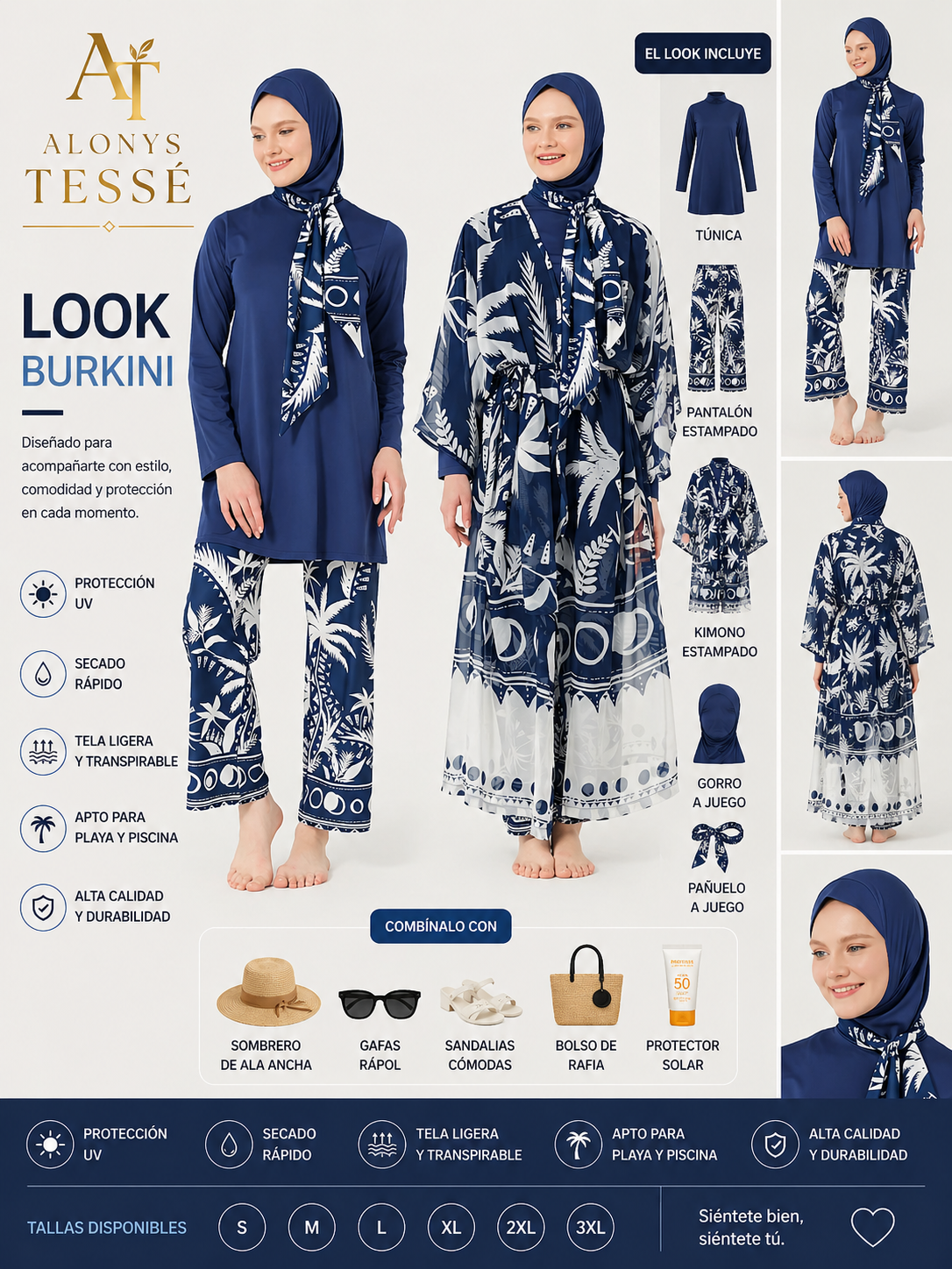 Burkini Tesse modelo Amani✨