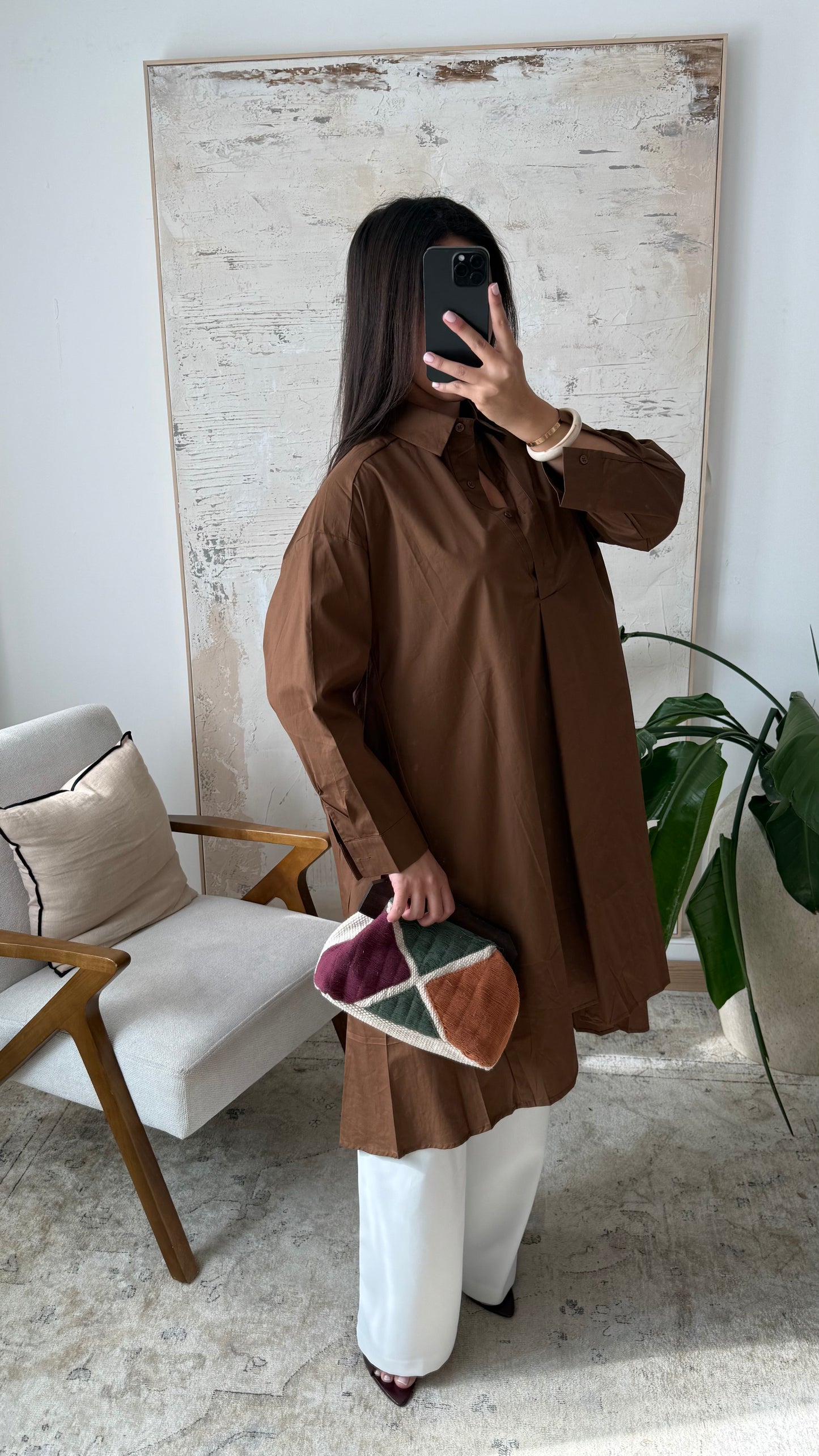 Camisa hijabi popelin Amal