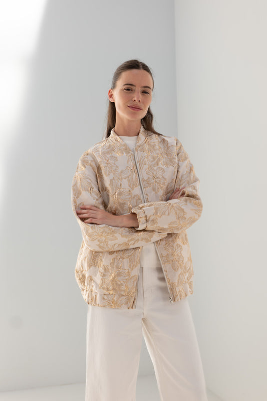 Bombers brocada oro✨