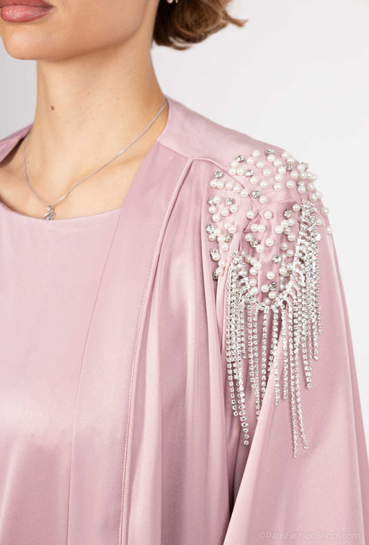 ABAYA DUBAI LUXURY ROSA
